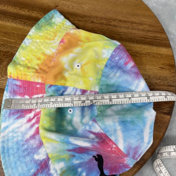 Lot of 2 Bucket Hats Tie Dye Floral Embroidered Cotton Summer Vacation Hippie - Picture 12 of 16